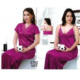 Purple Red 2 piece nightwear for women 106751