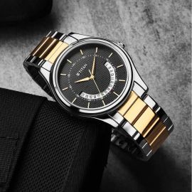 TITAN NR1713BM02 Karishma Black Dial Brass Strap Watch 