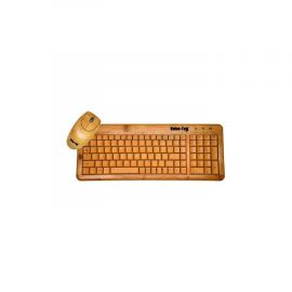 Value-Top W9841+W3018 Eco-Bamboo Mouse And Keyboard Combo  1007833