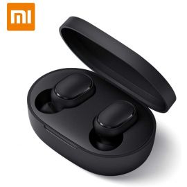 Xiaomi Redmi Airdots 2, Wireless Earbuds True Bluetooth 5.0 Deep Bass Earphone with Wireless Charging Case Bluetooth IPX5 Sweatproof Noise Cancelling Headphone Built-in Mic Headset for Sports 1007930