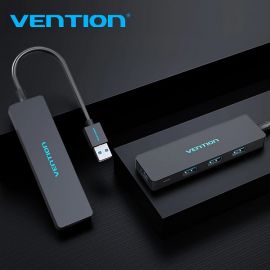 Vention 4-Port USB 2.0 Hub with Power Supply 0.15m Black