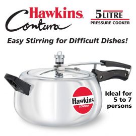 Hawkins Contura Aluminum Pressure Cooker, 5 litres 1007755