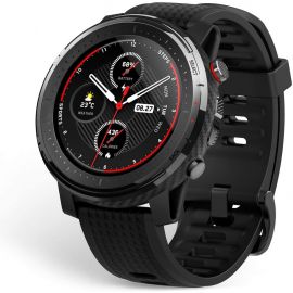 Amazfit Stratos 3 Sports Smartwatch Powered by FirstBeat, 1.34” Full Round Display, 80-Sports Modes, Standalone Music Playback, GPS, Bluetooth, Water Resistant, Black 1007940