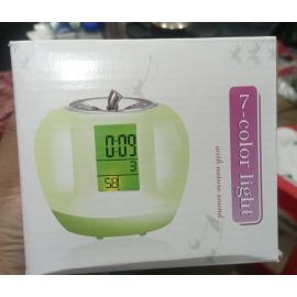 Apple Shaped Table Clock 7 Color Light with Nature Sound-Model 908