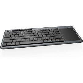 Rapoo K2600 2.4GHz Wireless Multimedia Touch Pad Keyboard Black 