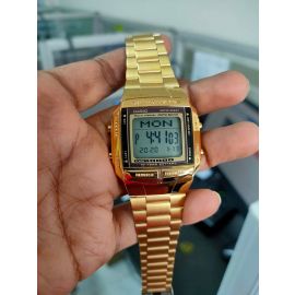 Casio Data Bank Gold Tone Watch DB-360G-9A 1007381