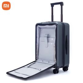 Xiaomi Youpin Latest 90 NINETYGO Bussiness Suitcase 20 Inch Boarding Case With Front Cover Spinner Wheels Hardshell TSA Luggage Lock – Blue Color