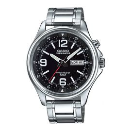 Casio Black Dial Watch (MTP-E201D-1BV)
