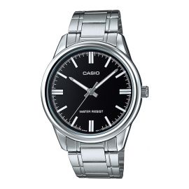 Casio Stainless Black Dial Watch (MTP-V005D-1AUDF)