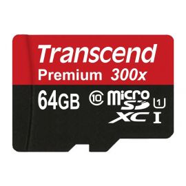 Transcend 64 GB MicroSD XC Class 10 UHS-I 300x (Premium) 