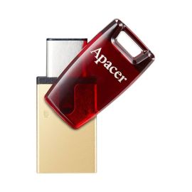 APACER 64GB AH180 USB 3.1 TYPE-C Dual Interface Pendrive- Red Color