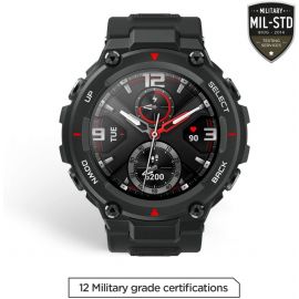 Amazfit T-Rex Smartwatch, Military Standard Certified, Tough Body, GPS, 20-Day Battery Life, 1.3'' AMOLED Display, Water Resistant, 14-Sports Modes