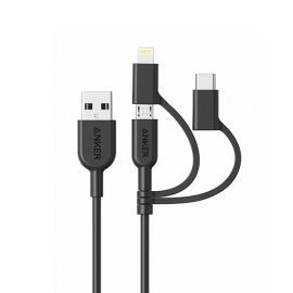 Anker PowerLine II 3-in-1 Cable (A8436H11) – Black