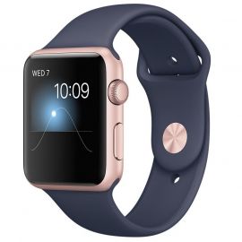 Apple Watch 2 - 42mm Rose Gold with Midnight Blue Sports Band 107168