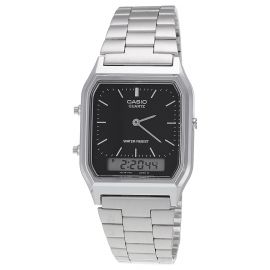 Casio Silver Stainless Steel Strap Watch-AQ-230A-1DMQ 107127