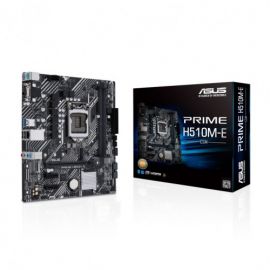 Asus Prime H510M-E/CSM Intel 11th and 10th Gen Micro ATX Motherboard (PCIe 4.0, 32Gbps M.2 slot, Intel® 1 Gb Ethernet, DisplayPort, HDMI, D-Sub, USB 3.2 Gen 1 ports, SATA 6Gbps, COM header, RGB header)