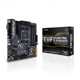 Asus TUF B450M-PRO GAMING AMD AM4 mATX Motherboard (Aura Sync RGB LED lighting, DDR4 4400MHz support, Dual M.2, and native USB 3.1 Gen 2)