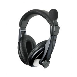 Headset with mic & leather cups by Astrum (HS 120) 105637