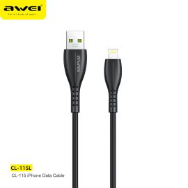 Awei CL-115L Fast Charging Data Cable for Lightning in Bdshop