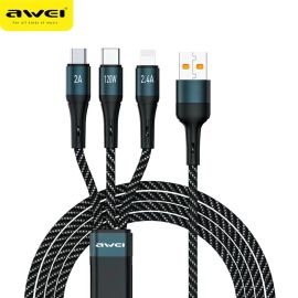 AWEI CL-972 120W 3In1 Fast Multi Charging Cable (1.2m)
