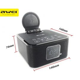 AWEI Y332 Multifunction Wireless Speaker with Power Bank and Clock