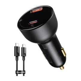 Baseus Supreme Digital Display PPS Dual Fast Car Charger With  Type C to Type C