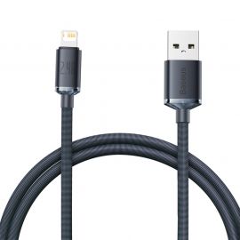 Baseus Crystal Shine Series 2.4A Fast Charging USB to IP Data Cable (2m/6.6feet)