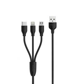 REMAX PC-02th PRODA 3-IN-1 Charging & Data Cable (Micro/Lightning/Type-C)  in BD at BDSHOP.COM