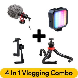 Best budget vlogging setup - Octopus Tripod, MM1, Odio MJ88, Mobile holder