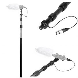 Boom Pole for Microphone with Internal XLR Cable (BOYA, BY-PB25) 107521