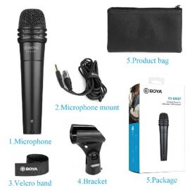 BOYA BM57 Microphone- Professional Cardioid Dynamic Instrument Microphone For Guitar, drums, Instruments, Vocals, Live Audio, Recording (BOYA BY-BM57) in BD at BDSHOP.COM