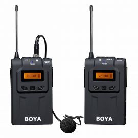 BOYA BY-WM6 UHF Professional Omni-Directional Wireless Lavalier Microphone System for DSLR Camera/ Camcorder 106237