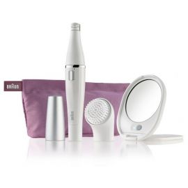 Braun Face SE830 Facial Epilator & Cleanser And Lighted Mirror And Beauty Pouch 105717