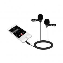 Dual Clip Microphone For Smartphone- (BOYA, BY-LM400) 107519