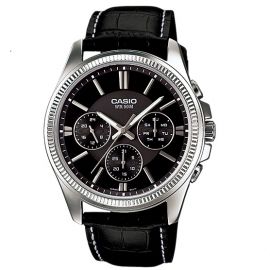 Casio elegant leather belt watches for men (MTP-1375L-1AV) 106049