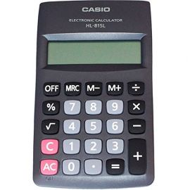 Casio HL-815L-BK PORTABLE TYPE Calculator with 8-digit 107712