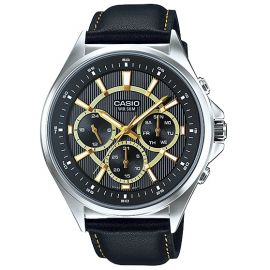 Casio multi functional leather belt watch (MTP-E303L-1AV) 106071