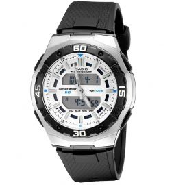 Casio Resin belt world time watch for men (AQ-164W-7AV) 106004