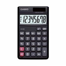 Casio SX-300-W Portable Calculator (Black) 107688