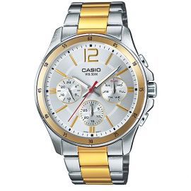 Casio watches white dial golden touch for men (MTP-1374SG-7AV) 106055