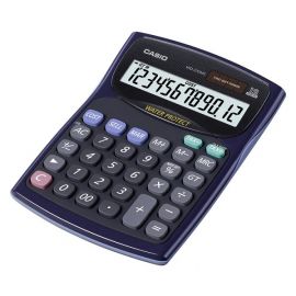 Original Casio 12 digits Water-Protected & Dust-Proof Calculator (WD-220MS-BU)