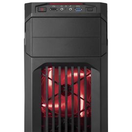 CORSAIR Carbide Series SPEC-01 Red LED Mid-Tower ATX  Gaming Case (Black)