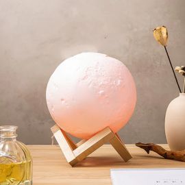 Decorative 3D Moon Lamp L Size Without Remote