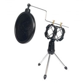 Desk Microphone Tripod Stand with Pop filter  107674