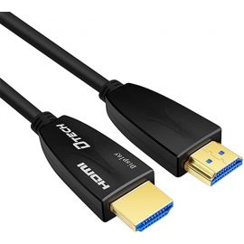 DTECH DT-HF2030 Copper & Fiber Optic HDMI Cable (1.5/3/5/10/15/20/30/40/50 Meter) V2.0 Black
