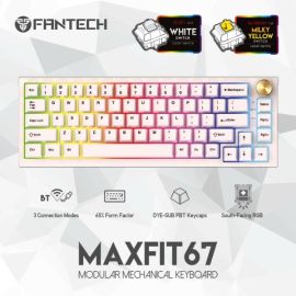 Fantech MAXFIT67 MK858 White Switch RGB Mechanical Keyboard - Space Edition