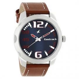 Fastrack Blue Dial Leather Strap Watch (NN3123SL05) in BD at BDSHOP.COM