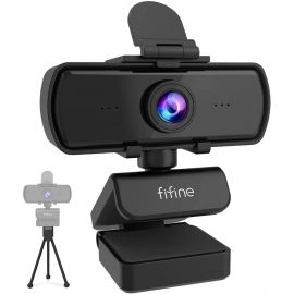 Fifine K420 Webcam 1440P, 2K Web Camera with Privacy Cover & Tripod for Laptop Desktop, Plug & Play 4MP HD USB Webcam with Built-in Mic for Live Streaming, Zoom Meeting, Online Class, Video Calling in BD at BDSHOP.COM