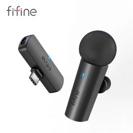  FIFINE M6 Type-C Wireless Lavalier Recording Microphone 