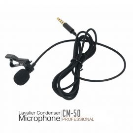 High Performance 3.5mm Lavalier mini Clip Microphone (Odio, CM-50) 106857